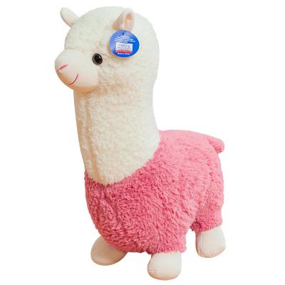 China Plush Alpaca Toys Short Plush Toy Alpaca Cloth Baby Sleep Pillow Wholesale Custom Stuffed Soft Plush Toy Custom for sale