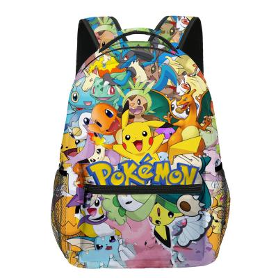 China The Other Blue Elf Pet Pokemon Pikachu Backpack Primary High School Schoolbag Children's Backpack Pokemon Pikachu Backpack for sale