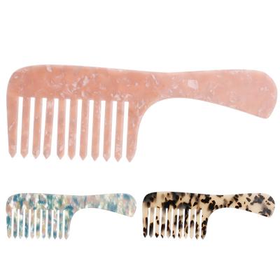 China Acetate hair comb European and American acetic acid hair combs environmental protection retro hair wide tooth comb for sale