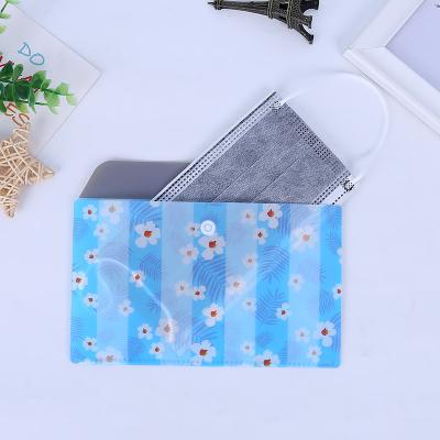 China 2020 New Face Mask Storage Box Disposable Case Pouch Face Mase Multicolor Double-Sided Masking Box for sale