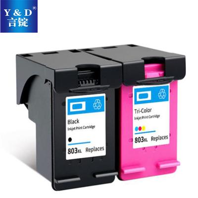 China COMPATIBLE ink cartridge 803xl compatible ink cartridge for use in Hp Deskjet 2623 2622 2621 2132 2600 for sale