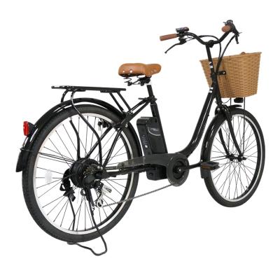 China Classic Electric Design City Bike 36v 10Ah 250w Steel City Bike for sale