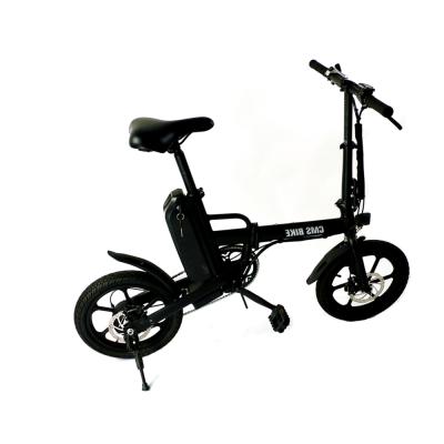 China Fashion Aluminum Alloy 2021 16 Inch Ladies Brushless Motor 250w Long Range Easy Fold Aluminum Super Lightweight Folding Electric Bike for sale