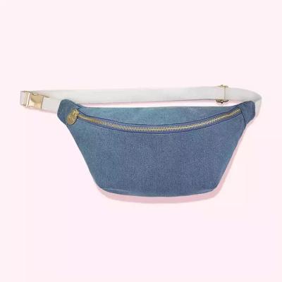 China Custom Anti-theft Shape Outdoor Fashion Women Durable Fitness Jean Waist Belt Bag for sale