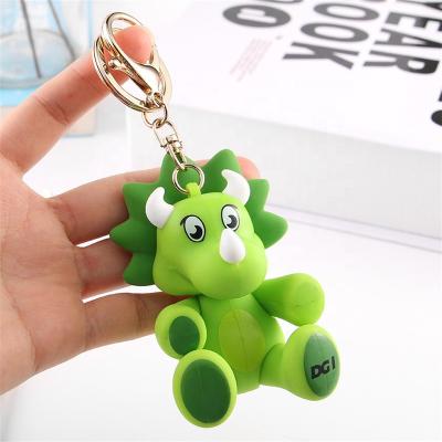 China Rewards Wholesale Custom Design Cute Silicone Doll Gift Bag School PVC Key Chain 3D Metal Car Accessory Pendant Bag Key Chain for sale