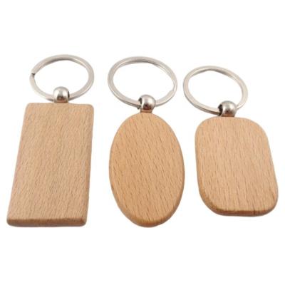 China High Quality Personalized 2d Cute White Silver Wooden Heart Art and Craft Promotional Gifts Custom Rectangular Wooden Key Chain for sale