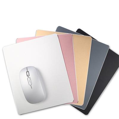 China Full Square Logo Comfortable Custom Metal Computer Desk Mouse Pad for sale