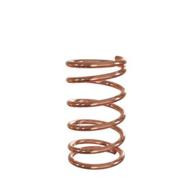 China Heli Spring Custom Copper Coil Coil Spring Brass Round Flat Compression Spring for sale