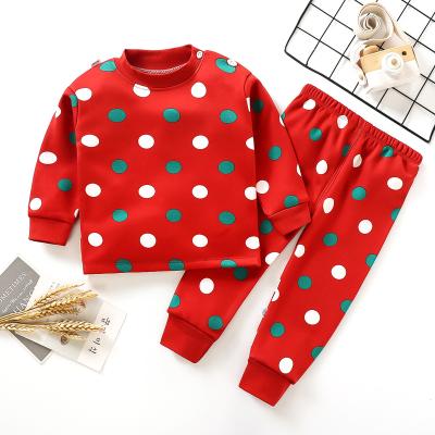 China Amazon Hot Sale Casual Kids Pajamas Long Sleeves Soft Cartoon Sleepwear Kids Springs Valentine's Day Gift For Girl Boy Pajamas for sale