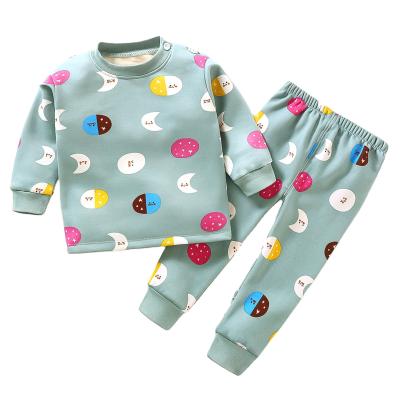 China Customized Casual Autumn Autumn Cotton Nightwear Boy Girl Pajama Set Spring Cartoon Sleepwear Children Pajamas Baby Dressing Set for sale