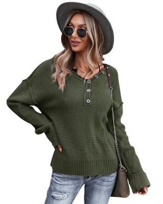 China Wholesale Anti-Wrinkle Button Up V-Neck Streetwear Pullover Hooded Long Sleeve Sweatshirts Hoodies Women for sale