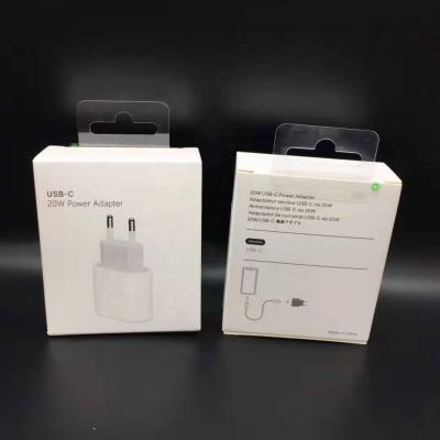 China Mobile Phone Factory Price 20W PD USB-C Power Adapter Charger EU Wall USB Smart Fast Charger for iphone12pro iphone11 max 2 pin type c charger for sale