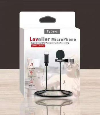 China Wholesale Sound Perfect Type C Detachable Condenser Microphone Mini Lapel Lavalier MIC for Android IOS Mobile Phone USB Microphone with 1.2M for sale