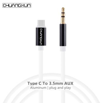 China Factory price cheap type-c car aux cable. 3.5mm for Note 10/mate 30pro/Pixel 3/3 XL/2/2XL i pro car audio protection for sale