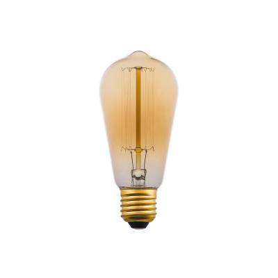 China Aluminum factory supplied edison bulb light vintage bulb ST64 220V 25W for home club restaurant for sale