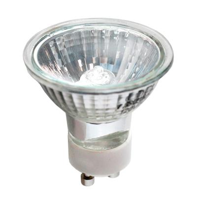 China Class C Glass Light Lamp GU10 Glass Cover 18W Energy Saving Gu10 Halogen Bulb for sale