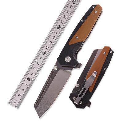 China Excellent Quality Style High Grade KD603 Hardness Stainless Steel High Screw Release Outdoor Survival Folding Tactical Military Knife for sale