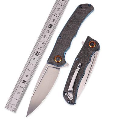 China High quality sharp and high handle camping carbon fiber XINBIGO hardness XINBIGO knife D2 survival steel tactical pocket knife for sale