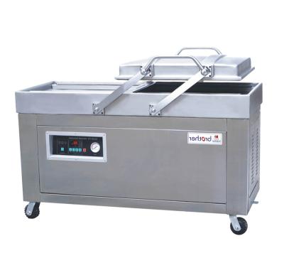 China Industrial Food Brother Double Chamber Vacuum Sealer Packer, Automatic Food Packing Sealing Machine DZ500/2SB for sale