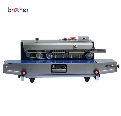 China Food Brother Horizontal Continuous Band Bag Sealer , Plastic Bag Heat Sealing Machine SF150W for sale