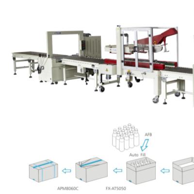 China APL-CSS03 Food Brother Auto Carton Packing Line For Bags for sale