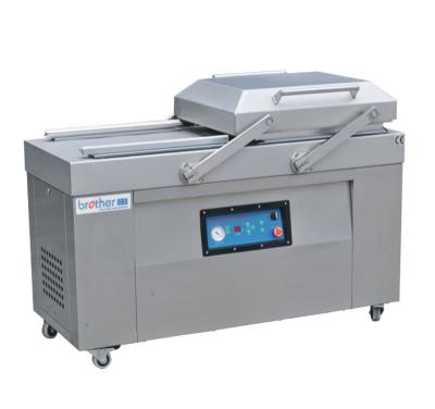 China Food Brother Industrial Double Flat Chamber Vacuum Packing Machine , Food Vacuum Packing Machine DZP500/2SB for sale