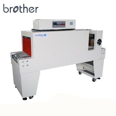 China Food Brother BSE5045 Heat Packing Film Bottle Shrink Tunnel Wrapping Sealer Package Machine Plastic Packaging Material 0-15m/min 260KG for sale