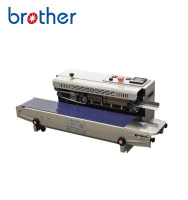 China Horizontal Sealing Machine Pouch Food Brother Continuous Tape Sealer Machine Plastic Economical Sealing Machine for sale