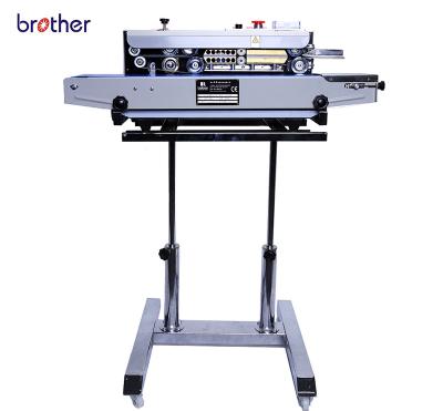 China Food Brother Automatic Packing Stand Automatic Plastic Bag Strip Pouch Sealer Pouch Sealing Machine SF150LD for sale