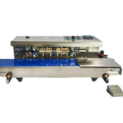 China BROPACK Food Fill Nitrogen Gas Potato Chips Professional Hot Sale Horizontal Flush Flush Sealing Induction Machine for sale