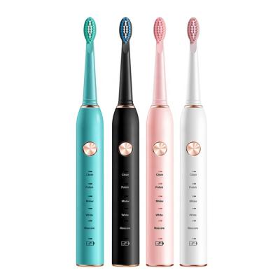 China 2022 New Style Battery Operated Smart Teeth Whitening Led Sonic Care Ultra Soft Silk Electric Toothbrush for sale