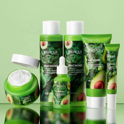 China Exfoliator Factory Private Label Beauty Professional Skin Care Avocado Skin Care Anti Aging Whitening Set for sale