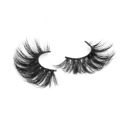 China Natural Soft Long Mink Eyelashes 25MM Custom Boxes 3d 5d Mink Eyelashes for sale