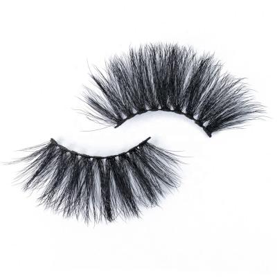 China Mink Eyelashes Natural Soft Strip Eyelash Factory Black Cotton Customized Logo Eyelashes 30mm Customized Package for sale