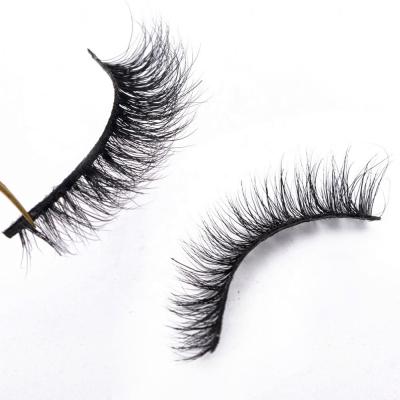 China Wholesale Natural 8-12mm Seller 8-12mm Mink Strip Lashes 3d Eyelash Extension Tools Professional Cruelty Free Natural Siberian 100% Siberian Eyelash for sale