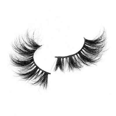 China Wholesale Price Factory Natural Soft Dramatic Eyelashes Long 100% Real Mink 25mm Fluffy Mink Eyelashes for sale