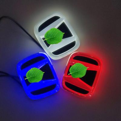 China For 4D  Car Front Rear Badge Led Light Auto Logo Lights Car Emblem Sticker for CRV CIVIC FIT ACCORD White Red Blue CIVIC IX Saloon (FB for sale