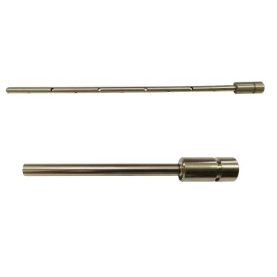 China OEM Service Stainless Steel Aluminum Sensor Narrow End Tube Through Holes for sale