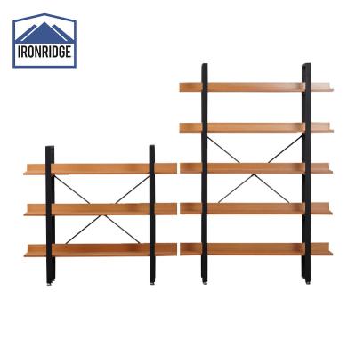 China IRONRIDGE Foldable Bookcases Cabinet Book Shelves Wooden Warehouse Shelves for sale