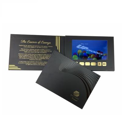 China Europe Best Promotional Advertising 7 Inch LCD Screen Video Brochure Video Greeting Card for sale