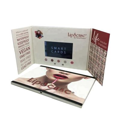 China Europe Best Design 7inch Doubledoor Lcd Video Brochure For Advertising for sale