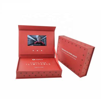 China Europe 5inch Brochure Box LCD Greeting Box Promotion / Business BoxFor Sale Colorful Printing Video Video for sale