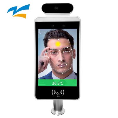 China Motion Detection Face Recognition Access Control System With Body Temperature Measurement Machine8inch Face Recognition Access Control System for sale