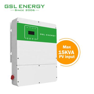 China Solar Power System Home Gsl Factory 12Kw Hybrid Solar Inverter 3 Phase Inverter Solar For Home Use for sale