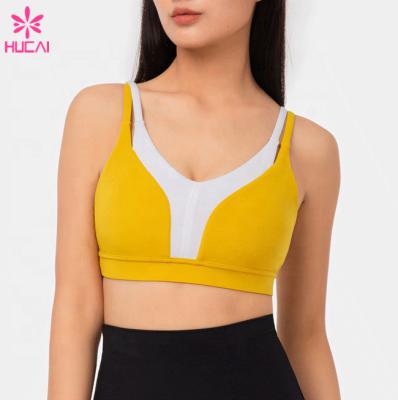 China Antibacterial Wholesale Yoga Bra Tops Wholesale Private Label Sports Bra Safety Sports Bra Women for sale