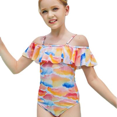 China 2022 New Children's One-piece Multi Color Shoulder Strap Cool Swimsuit Windproof Small for sale