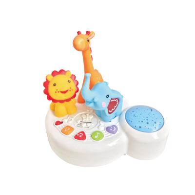 China Zoo Musical Animal Early Press Education Baby Pacification Toys With Light for sale