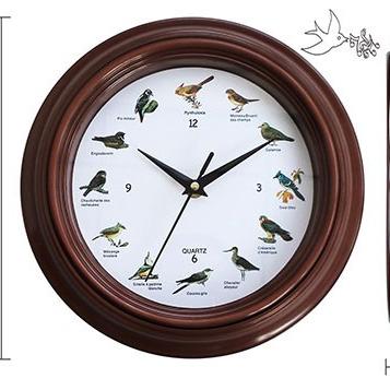 China 10Inch Style Antique Antique Bird Song Cheap Wall Clock for sale