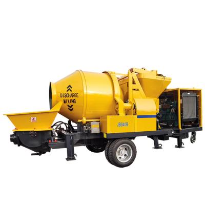 China Excellent In Quality 40 Cube Factory JBS40R Small Concrete Mixer Trailer Portable Pump Machinery Concrete Mixing Pumping Machine For Sale for sale