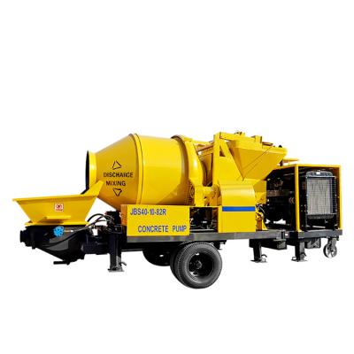 China JBS40R portable concrete plant prepared concrete mixer with pump machine price in india for sale